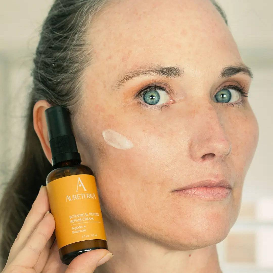 Solar-infused botanical peptide cream with clinically proven anti-aging results